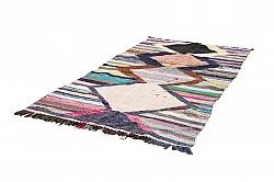 Tapis berbère marocain Boucherouite 130 x 250 cm