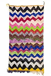 Tapis berbère marocain Boucherouite 125 x 245 cm