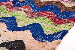 Tapis berbère marocain Boucherouite 125 x 245 cm