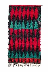 Tapis berbère marocain Boucherouite 285 x 160 cm