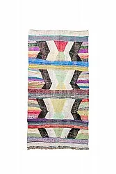 Tapis berbère marocain Boucherouite 130 x 245 cm