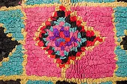 Tapis berbère marocain Boucherouite 135 x 315 cm