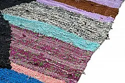 Tapis berbère marocain Boucherouite 130 x 265 cm