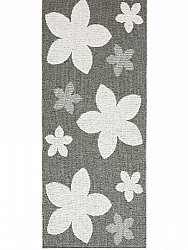Tapis en plastique - Le tapis de Horred Flower (gris)