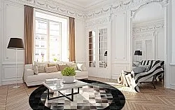 Tapis rond - Livada (noir/multicolore)