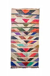 Tapis berbère marocain Boucherouite 165 x 350 cm