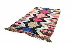 Tapis berbère marocain Boucherouite 140 x 245 cm