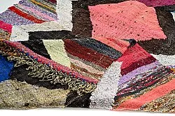 Tapis berbère marocain Boucherouite 140 x 245 cm