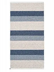Tapis en plastique et fils - Horredsmattan Myra mix (bleu)