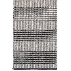Tapis en plastique et fils - Horredsmattan Penny mix (noir)