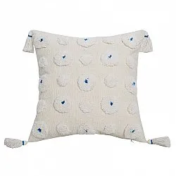 Housse de coussin - Boho Flower (bleu)