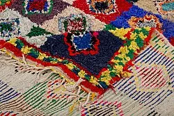 Tapis berbère marocain Boucherouite 290 x 145 cm