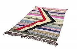 Tapis berbère marocain Boucherouite 130 x 225 cm