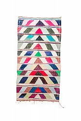 Tapis berbère marocain Boucherouite 145 x 280 cm