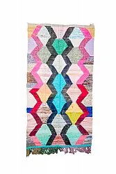 Tapis berbère marocain Boucherouite 140 x 260 cm