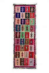 Tapis berbère marocain Boucherouite 360 x 130 cm