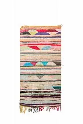 Tapis berbère marocain Boucherouite 120 x 245 cm