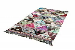 Tapis berbère marocain Boucherouite 135 x 235 cm