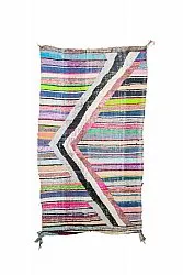 Tapis berbère marocain Boucherouite 135 x 240 cm