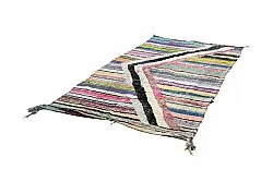 Tapis berbère marocain Boucherouite 135 x 240 cm