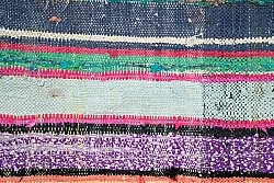 Tapis berbère marocain Boucherouite 135 x 240 cm