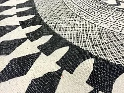 Tapis ronds - Marrakech (rond) (noir/blanc/gris)
