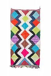 Tapis berbère marocain Boucherouite 155 x 290 cm