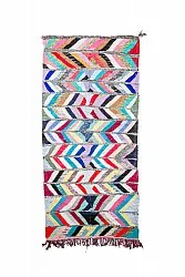Tapis berbère marocain Boucherouite 150 x 320 cm