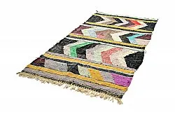 Tapis berbère marocain Boucherouite 130 x 260 cm