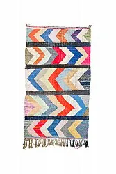 Tapis berbère marocain Boucherouite 135 x 250 cm