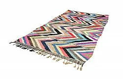 Tapis berbère marocain Boucherouite 165 x 270 cm