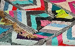 Tapis berbère marocain Boucherouite 145 x 270 cm