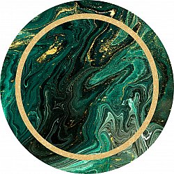 Tapis rond - Amelia (vert)