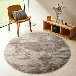 Tapis ronds - Aranga Super Soft Fur (marron)