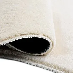 Tapis Shaggy Ondulé Asymétrique - Aranga Super Soft Fur (beige)