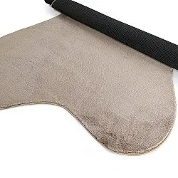 Tapis Shaggy Ondulé Asymétrique - Aranga Super Soft Fur (marron)