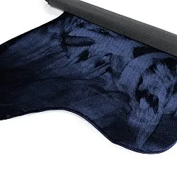 Tapis Shaggy Ondulé Asymétrique - Aranga Super Soft Fur (bleu foncé)