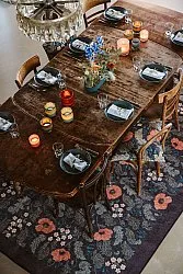 Tapis Wilton - Poppy (noir)