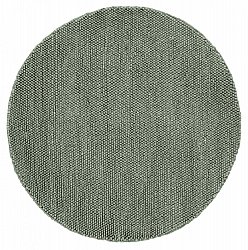 Tapis rond - Avafors Wool Bubble (gris/vert)