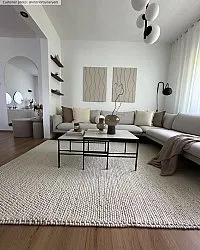 Tapis en laine - Avafors Wool Bubble (beige)