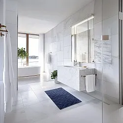 Tapis de salle de bain - Bellona (bleu)