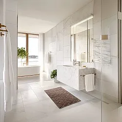 Tapis de salle de bain - Bellona (marron)