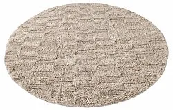 Tapis de salle de bain rond - Bevin (beige)
