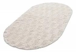 Tapis de salle de bain ovale - Bevin (blanc cassé)