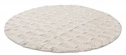 Tapis de salle de bain rond - Bevin (blanc cassé)