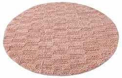 Tapis de salle de bain rond - Bevin (rose)