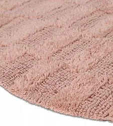 Tapis de salle de bain ovale - Bevin (rose)