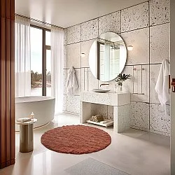 Tapis moelleux - Zoe (terracotta)