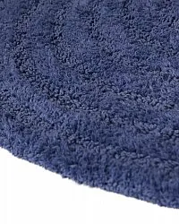 Tapis de salle de bain rond - Embla (bleu)