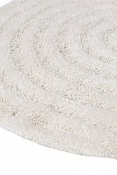 Tapis de salle de bain ovale - Embla (blanc cassé)